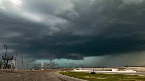 Open as the favorite for sunday's race? Semi Ot Intense Storm Clouds Over Pikes Peak International Raceway Nascar