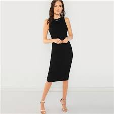 Pin By Nail Care Market On Dresses Workwear Dress Black Dress Summer Black Dress