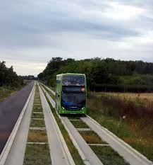 Stagecoach In Huntingdonshire Bus 15657 Reg Ae10 Hfa Pictured Operating On The Cambridgeshire Guided Busway On T Urban Planning Streetscape Design Eco City