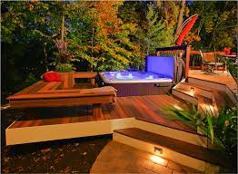 You can simply surround the tub with small gardens or stacked rocks, but some homeowners sometimes take it to another level when it (you will love to see these: Pin On Dream Home