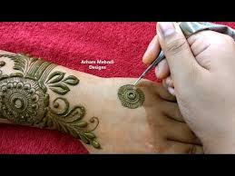 Latest Stylish Beautiful Big Flower Mehndi Design For Hand Teej Special Arham Mehndi Design Simple Henna Designs Hand Khafif Mehndi Design Mehndi Designs