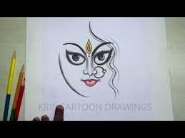 Take a break from your busy daily lives and relax. How To Draw Goddess Durga Sketch Pencil Sketch Easy Maa Durga Sketch Maa Durga Face Sketch Draw Draw It
