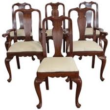 Queen anne dining room woodworking plan. Queen Anne Dining Room Chairs 54 For Sale At 1stdibs