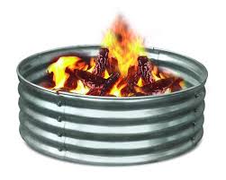 Backyard Creations 36 Galvanized Fire Ring At Menards Outdoor Fire Pit Backyard Creations Fire Pit