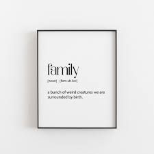 Family Definition Family Gifts Wall Art Print Mom And Dad Etsy Fathers Day Quotes Family Poster Word Definitions