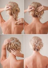 Tender And Feminine Diy Bridal Hairstyle Weddingomania Diy Wedding Hair Short Wedding Hair Short Bridal Hair