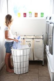 I love this diy laundry sorting hamper. Laundry Room Organization The Idea Room