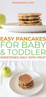Banana And Apple Pancakes For Baby Led Weaning Weaningful Recipe Baby Pancakes Banana Pancakes For Baby Apple Recipes