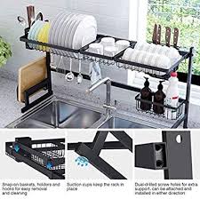 Maybe you would like to learn more about one of these? Adbiu Kitchen Sink Rack Drainer Shelf For Rack Storage Shelf Stainless Steel Tool Supplies Stora Dish Rack Drying Kitchen Storage Shelves Drying Rack Over Sink