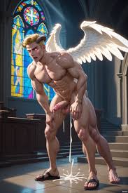 No Underwear Demon Nsfw Highly Realistic Gay Porn Duo Angel Fucks Cleric