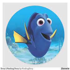 Dory Finding Dory Classic Round Sticker Zazzle Com Disney Sticker Dory Finding Dory