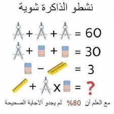 الغاز حسابية بالصور وحلها للأذكياء البوابة