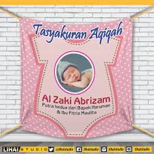 Cari produk backdrop lainnya di tokopedia. Jual Backdrop Background Banner Spanduk Tasyakuran Aqiqah 1x1 M 003 Di Lapak Lihai Studio Bukalapak