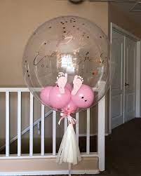 Baby shower gold balloon flower stand large baby letters table decor for sale. Pin On Balloons