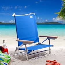 The Blue Deluxe Sand Beach Chair Is Made Of Durable Yielding Polyester Fabric And A Lightweight Rust Proof Alumi Beach Chairs Backpack Beach Chair Beach Sand