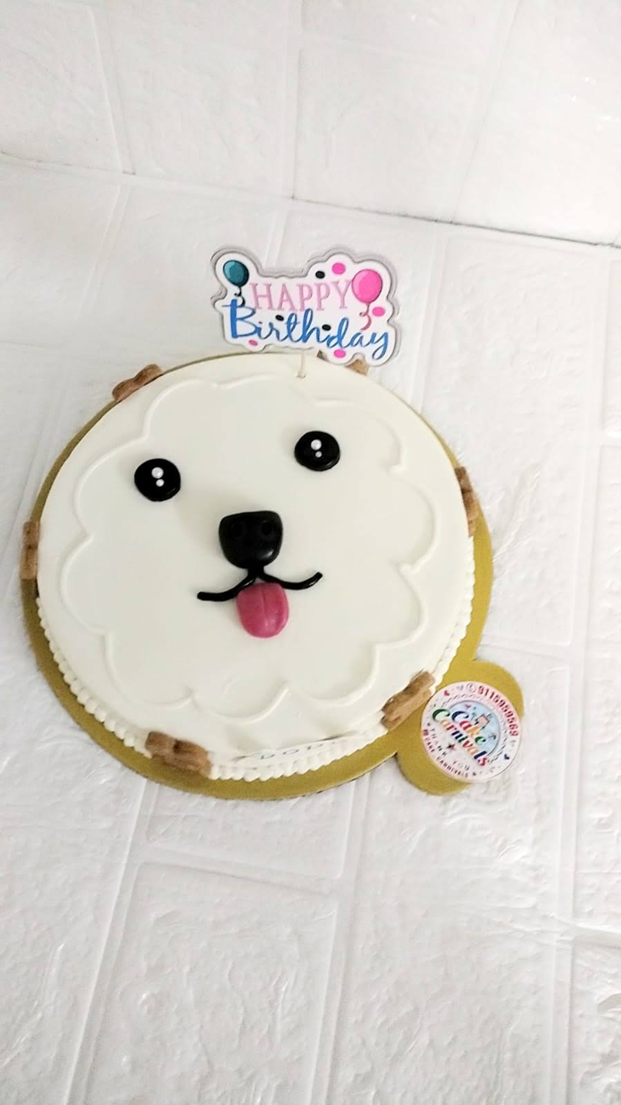 Dog face cake product image