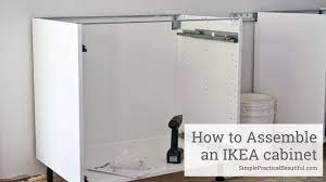 Typical kitchen face frame base cabinets have limited effective storage space because, while 24 deep, only the first half or so of that depth is easily and readily available. How To Assemble An Ikea Sektion Base Cabinet Youtube