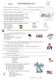 You simply print the answer out if you have the students fill out a brief kind with their answers. Independence Day Quiz