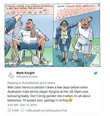 The cartoon depicted ms serena. Bado S Blog Herald Sun Cartoonist Defends Serena Williams Cartoon