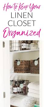 You can get scented soaps, open them and lay them inside the closet/cabinet. Linen Closet Organization Affordable Sustainable Tips Polished Habitat