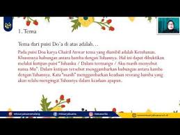 Maybe you would like to learn more about one of these? Bahasa Indonesia Kelas 8 Unsur Pembangun Puisi Youtube