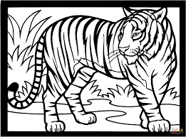 Pin By Christina Allen On Kid Stuff Animal Coloring Pages Tiger Drawing For Kids Tiger Drawing