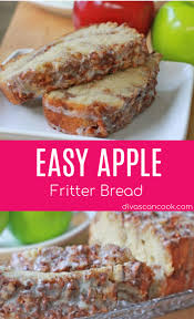 Easy Apple Fritter Bread Recipe Homemade Moist Apple Fritter Bread With Swirls Of Cinnamon Apple Fritter Bread Bread Recipes Homemade Apple Fritters