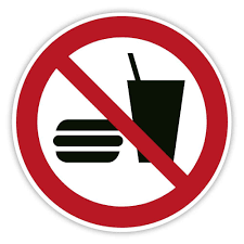 Nach dem altgermanischen brauch, einen neu gewählten stammesführer auf einem schild dreimal im kreise herumzutragen. Aufkleber Essen Und Trinken Verboten