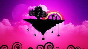 Seperti pada gambar contoh, anda bisa bisa menggunakan warna hitam bahkan untuk satu bidang dinding penuh (atau bahkan satu biru langit untuk warna ruang tamu tropis yang damai. Pink Awan Merah Muda Ungu Jantung Magenta Cinta Grafis Pulau Desain Grafis Wallpaper Hd Wallpaperbetter
