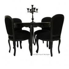Cherise 48 Round Dining Table 4 Chairs Black Baroque Furniture Rococo Furniture Black Dining Room