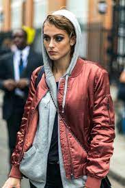 Hoodie Bomber Jacket Fashion Model Street Style London Fashion Week Street Style