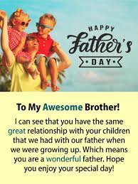 You saved me from sadness, kept me safe and always knew when i. Happy Father S Day Wishes For Brother Birthday Wishes And Messages By Davia