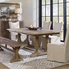 Quality solid wood dining table and 4 chairs set kitchen home dining room gray. Stratford Dining Table Uttermost