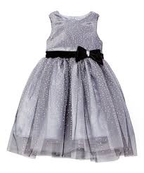 Take A Look At This Silver Black Bow A Line Dress Toddler Girls Today Toddler Girl Dresses Black Bow Dress Toddler Dress