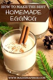 Best Homemade Non Alcoholic Eggnog Made In A Pinch Recipe In 2020 Homemade Eggnog Eggnog Recipe Eggnog Recipe Homemade