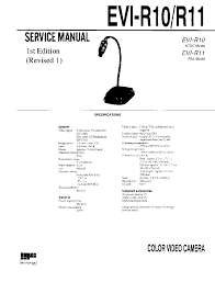 Sony dv_ r10 car driving recorder. Sony Evi R10 Evi R11 1st Edition Rev 1 Sm Service Manual Download Schematics Eeprom Repair Info For Electronics Experts