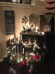 Mi Fiesta Creativa Usa Cajas De Madera Para Colocar Nacimientos O Belenes Pesebre De Navidad Nacimientos De Navidad Pinos De Navidad Decorados