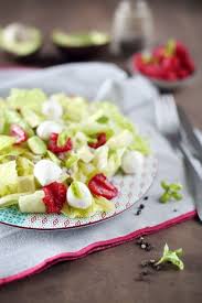 Salade Avocat Mozzarella Et Framboises Chefnini Recette Salade D Avocat Salade Nourriture