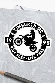 I show here how to make a template for motorcycle decals using a vinyl, marker, camera and a printed square chart.update: Timbuktu Motorcycle Club Sticker Sticker Design Sticker Book Stickers