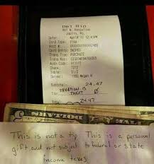 Find funny gifs, cute gifs, reaction gifs and more. Customer Gave Waitress A Personal Gift Instead Of A Tip Attn