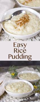 Easy Rice Pudding Using Leftover Cooked Rice And Planet Oat Original Oatmilk Is So Comforting And Homey And Easy Rice Pudding Rice Pudding Vegan Rice Pudding