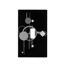 Tattoo Modern Art Deco Black And Gray Minimalism Light Switch Cover Zazzle Com Modern Art Deco Light Switch Covers Modern Art Abstract