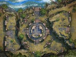 Mountain Temple Ruins 40x30 Battlemaps Fantasy Map Dungeon Maps Dnd World Map