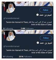 حساب تميم قبل وبعد عملية حذف الحسابات الوهمية من قبل إدارة تويتر كم فقدت من المتابعين سناب شات عاجل البحرين bahrain3ajil اشترك مع أ ssl bid photo