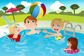 Family In Swimming Pool Children Illustration Illustration Swimming Pools