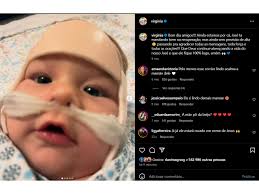 Virginia afirma que José Leonardo, com bronquiolite, segue sem previsão de  alta