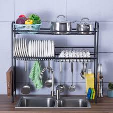 Over all dimensionsfit sink size from 22 inches to 36 inches.outline dimensions: Stoneway Stainless Steel Over The Sink Storage Rack Kitchen Cutlery Racks Single Double Layer Bowl Dish Drying Rack Walmart Com Walmart Com