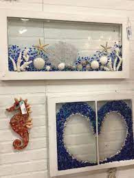 Resin Artwork Glass Window Art Sea Glass Window Art Sea Glass Crafts