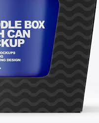 Discover 50 box mockup set designs on dribbble. Paper Noodle Box With Can Mockup In Box Mockups On Yellow Images Object Mockups