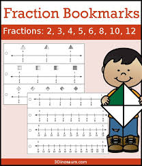 Fraction Number Line Bookmarks In 2020 Number Line Math Activities For Kids Fractions